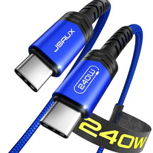 JSAUX USBC USBC P[u 3MA240W PD3.1 ^CvC P[u }[d m[gp\RA^ubg MacBook Pro/AirAiPadAiPhone 15 Pro/Max/PlusADellASamsungAPixel ƌ݊܂iu[j
