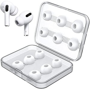 �C���[�s�[�X AirPods Pro ��1/2����Ή� airpods �C���[�s�[�X �V���R�� airpods pro�C���[�`�b�v �����\ �Չ� �E���h�~ ���[�P�[�X�t 6�y�A [S/M/L�T�C�Y�e2�y�A] �z���C�g