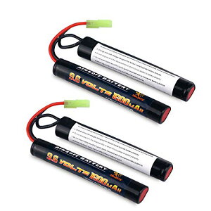 Melasta 9.6V �j�b�P�����f�o�b�e���[ 1600mAh �Z�p���[�g �d���K�� �~�j�^�~���R�l�N�^�[�t���y2�{�Z�b�g�zM4�A M110�ASR25�AM249�AM240B�AG36�AM14�ARPK�APKM�AL85�AAUG�AG3�Ȃǂ̃G�A�K���ɓK�p