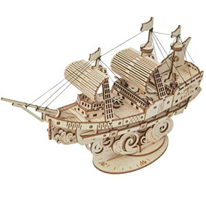 Robotime 立体パズル 木製パズル クラフト プレゼント おもちゃ オモチャ 知育玩具 男の子 女の子 大人 入園祝い 新年 ギフト 誕生日 クリスマス プレゼント 贈り物(帆船 TG305)