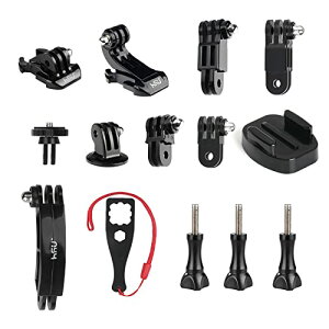 HSU ANVJpANZT[Zbg 13in1Zbg 1/4lW A[ wbg}E Œp GoPro Hero12/11/10/9/8/7/6/5Ή yё̃ANVJ