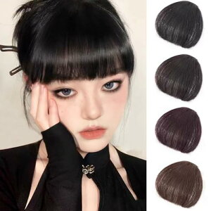 Fuyunohi 前髪ウィッグ 前髪 ウィッグ ヘアピース 部分ウィッグ つけ毛 ふわふわ 前髪 ポイントウィッグ 可愛い 元気 ポイントウィッグ ぱっつん 小顔 ワンタッチ つけ前髪 仮装 日常 超自然 漫