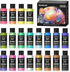 Shuttle Art ANG̋ JIF 20FZbg F p[J[ LL CfbZX  h ϋv 60ml e Lт CXg hG Ntg DIY  vfh t