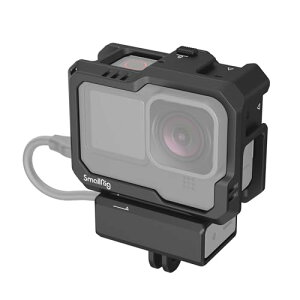 SMALLRIG Hero12 / Hero11 / Hero 10 / Hero 9 GoPro pubN P[W GoPro Light Mod ыʃ}CNpR[h V[ }Eg 2 tALED rfI Cg - 3083C