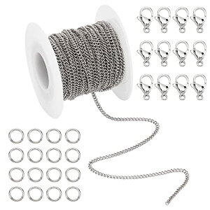 PH PandaHall 10m 304XeX AYL`F[ ^Cv O `F[ 2.7x2x0.5mm JjJ  }J WvO WG[p lbNX p[c  ޗ ANZT[p[c