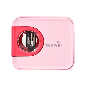 電動鉛筆削り 電動シャープナー 3-5S高速切削 単三電池供給 電動えんぴつ削り 6~8mm鉛筆 色鉛筆に対応 5000回切削 長持ち 子供の贈り物 ピンク