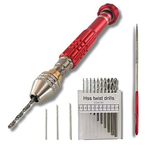 [kuriiro] �s���o�C�X �n���h�h���� ���� 0.8�`3.0mm�n�Z�b�g �h���� �v�����f�� �H�� 15�_�Z�b�g krs7 (RED)