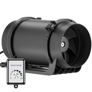 Hon&Guan �_�N�g�t�@�� 200mm ���ɕ��� 1292m3/h ���� �y�C���{�C�X���x�o�^�X�z ���i�K�����X�C�b�`�t�� 100�`120V �_�N�g�p���C�� �Y�Ɨp�r���@ ���Ԏ�t (HI-200EC)