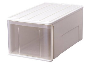 天馬 押入れにすっきり収まり、たっぷり収納できる衣装ケース 日本製 たっぷり収納ケース 66L 引き出し 収納ボックス 【カラー ホワイト】 【幅39×奥行66×高さ30cm】