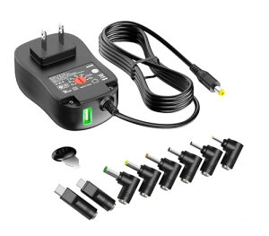 Powseed 3A 45W acA_v^[ 15V 13.5V 12V 9V 7.5V 6V 5V }`dA_v^[ 3a^Cvc[d 5V 2A USB|[g dc 5~15V Ɠdp [^[ CCTV ^ubg Xs[J[ rfI ĎJ J joT 