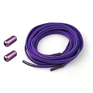 prendre 結ばない靴紐 ゴム 靴紐 ゴム靴ひも 伸縮 フィット スニーカー シューズ 靴 スポーツ アウトドア メンズ レディース キッズ シニア フリーサイズ (パープル) PR-SL111-PP