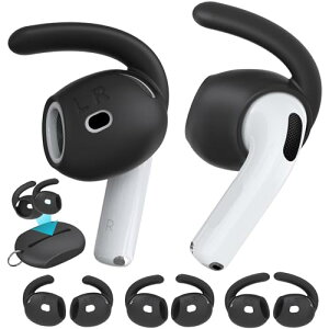 AhaStyle AirPods ��4����p�C���[�`�b�v (2024) ���[�|�[�`�t���F 3�y�A S/M/L �V���R�����C���[�J�o�[ ����~�� �����p�`�b�v Apple AirPods ��4����ƌ݊�������