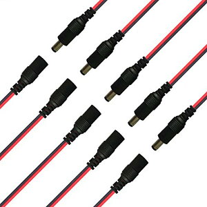 Kabenjee 18AWG DCdRlN^ WbN RlN^ 10x 5.5mmx2.1mm DCIXdsOe[+2.1×5.5mm DC XdsOe[A50cmDCdNCbNRlN^ADCdڑP[uAz[dDCRlN^ACCTV