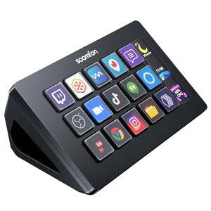 Stream Controller - SOOMFON Stream Studio Control Deck 15L[z Xg[fbN CuRec쐬p̃Rg[[ zMҌfoCX OBS/Twitch?/YouTubeAg Mac/PCΉ 