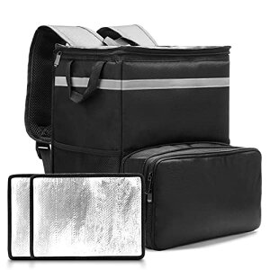 Naokin �E�[�o�[�C�[�c �z�B�o�b�O uber eats bag �f���o���[�o�b�O ��e�� �E�o�b�N �ۉ� �ۗ� �����b�N �o�b�N�p�b�N�s�U�|�[�` �����i �E�[�o�[ �o�b�O �d�؂�t�� delivery bag (L)