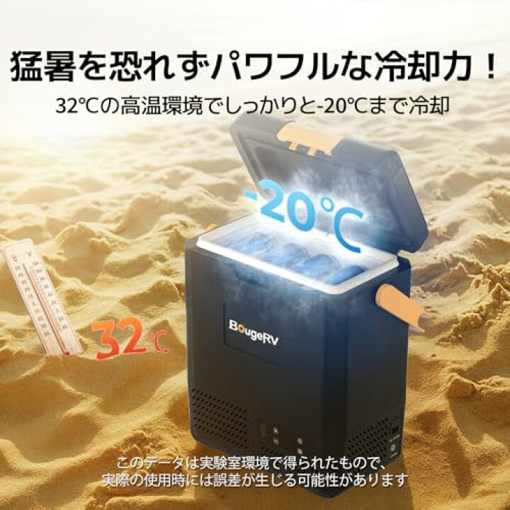 楽天市場】【急速冷凍＆バッテリー内蔵可能】BougeRV ポータブル冷蔵庫 