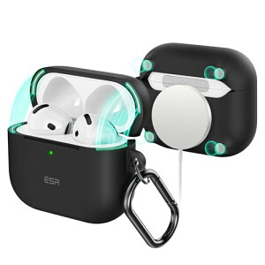 ESR AirPods 4 �P�[�X (HaloLock) AirPods ��4���� �P�[�X (2024) (USB-C) �Ή� MagSafe �Ή� �J���r�i�t�����S�����h�~�J�o�[ Clound�V���[�Y �u���b�N