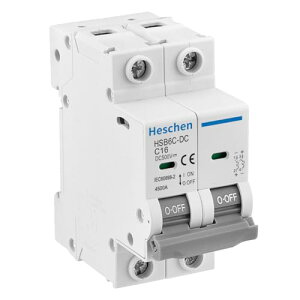 Heschen DC �̃~�j�`���A�Ւf��AHSB6C-DC�A2 �|�[�����h�ADC500V 16A �̑��z�����d�̎Ւf��A���z PV �V�X�e�����z�d�r�̊i�q�V�X�e���A35mm DIN �̍�̓y��̂��߂�
