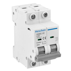 Heschen DC �̃~�j�`���A�Ւf��AHSB6C-DC�A2 �|�[�����h�ADC500V 40A �̑��z�����d�̎Ւf��A���z PV �V�X�e�����z�d�r�̊i�q�V�X�e���A35mm DIN �̍�̓y��̂��߂�