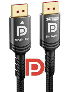 Ubluker 16k 8k DisplayPort 2.1 P[u 80Gbps 3[gAVESA F蒴rbg[g DP P[u UHBR20 HDR10+ DSC1.2a 16k 60Hz 8k 120Hz 4k 240Hz 165Hz PC TV Ryzen7900 FreeSync G-Sync