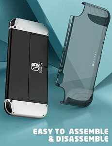 Mumba Nintendo Switch OLED 2021pP[X L@ELf یNAJo[ TPUObvt Sʕی h~ wh~ Ռz Joy-Con Rg[[Ή [Thunderbolt V[Y]