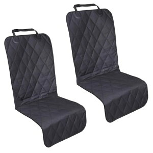 HIRAISM シートカバー カーシート 防水 保護 シート 汚れ防止 滑り止め フック付き 運転席 助手席 後部座席 軽自動車 普通車 2枚セット