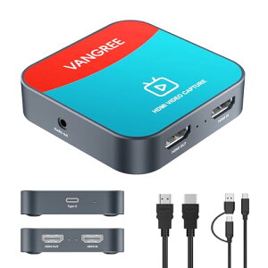 VANGREE 4K HDMILv`J[h Nintendo XCb`p x 4K@30Hz/1080p@60fps USB 3.0 ] Xg[~Op pXX[@\ Q[CuzMΉ Switch PS5 Xbox OneΉ OBS Studio XSplitΉ Window