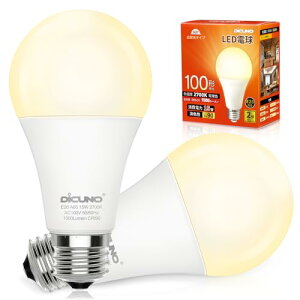 DiCUNO LEDd E26 dF 100W` 15W 1500lm 2700K F Ra90 Lz A65 Px Ή ȃGl PSEF؍ς 2