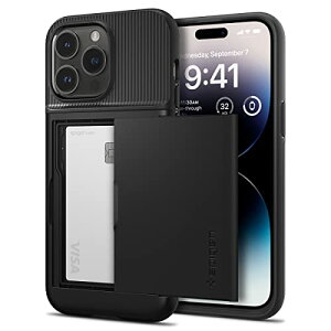 Spigen iPhone14Pro P[X J[h 蒠^ [P[X 2d\ ϏՌ ČRMILKi擾 h~ IC J[h |Pbg pXP[X XEA[}[ CS ACS04980 (ubN)