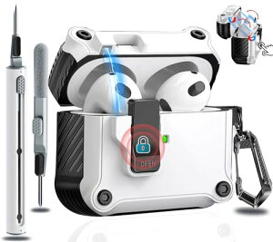 OJBSEN Airpods 4 P[X AirPods4 P[X 2024 (USB-C) Ή SbNt {^ GA[ۂ 4 Jo[ N[i[Lbgt Magsafe CX[dΉ LEDCg GA|
