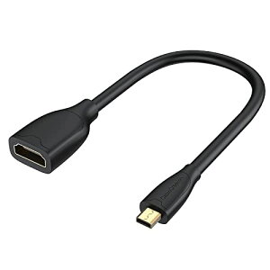 4K Micro HDMIP[u, CableCreation Micro HDMIIXto HDMIXϊP[uZ 60Hz 3DΉ C[Tlbg\t 18Gbpsш敝Ή GoPro Hero,Yoga, Lenovo 710s, Fire TV, J,vWFN^[ ɓKp 0.15