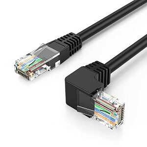 cat6�R�l�N�^,CableCreation �Б�L�^ CAT6�����C�[�T�l�b�g�E�P�[�u�� ������90�x�p�x�t��LAN�P�[�u��50U�h�����b�L �u���b�N 3m