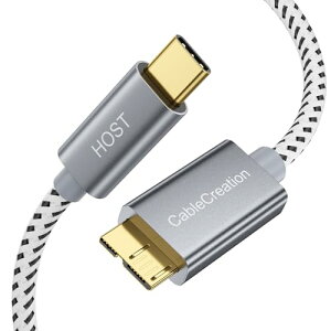 Type c Othdd, CableCreation Type C to Micro-B 3.0 iGen 2 / 10Gjґg Micro USB 3.1 Type CP[u Apple MacbookiProj / Chromebook Pixel/HDDOtn[hhCu/gѓdbɑΉ O[ 0.3m