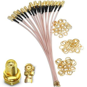 TUOLNK 5�{ 6�C���` SMA���X-U.FL IPX MHF1 RF���� �A�_�v�^�[ RG178 �s�O�e�[�� �W�����p�[�P�[�u�� SMA���X-IPX �����P�[�u�� UFL/IPX�P�[�u�� �~�jPCI-SMA���X �ᑹ�� �����P�[�u��