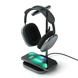 Satechi 2-in-1 wbhzX^h CX[dt - USB Type-Co̓|[gƃ}OlbgCX[d - iPhone 16/15/14/13/12 т̑ Qi ΉfoCXɑΉ