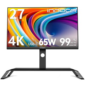 INNOCN 27C1U Super 4K j^[ 27C` UHD IPS  ʕ@\ Ɨp rWlX USB-AEUSB-BEUSB Type-Cd(65W)EDPEHDMI VESAKi u[Cgy s{bg@\ ㉺~ j^[ L[{[h