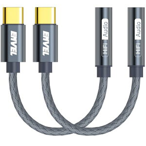 ENVEL Cz WbN ϊ ^Cvc Cz A_v^[ 2 USB Type C 3.5 mm I[fBI ϊ Samsung Galaxy S23 S22 S21 S20 FE Ultra Tab S8 S7 iPhone 15 Pro Max iPad Pro ɑΉ
