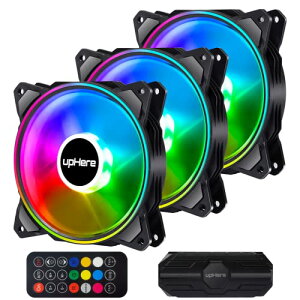 Novonest PCP[Xt@ 120mm RGB 6PIN pt@ 5v 3Pin ARGB }U[{[h AURA Sync/RŐ LEDt@ \ É 25mm N[[t@ OO点 t@u[h t