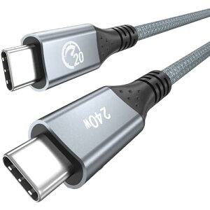 UseBean 240W USB C to C P[u 0.5M PD[d^CvC USB 3.2 Gen 2X2 20Gbpsf[^] 4K@60Hzfo Type-C P[u ϋvfh~iC҂ iPhone 16/15 V[Y, MacBook Pro, iPad Pro/Air, Galaxy