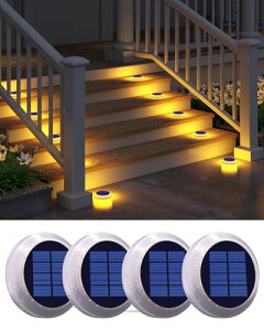 ソーラーライト, Yilaie ガーデンライト 屋外 ソーラーグラウンドライト 埋め込み式 超高輝度 照明 防犯ライト IP68防水 自動点灯/消灯 太陽光パネル充電 玄関先 庭 車道 歩道 芝生 駐車場に最