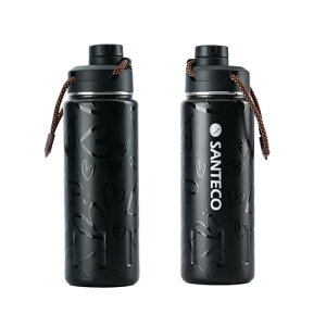 SANTECO  710ml n[g X|[c{g ۉ ۗ ^fM @r XeX{g Xgbvt  Rh~ ^ ߂݌v X|[c Ro s (ubN)