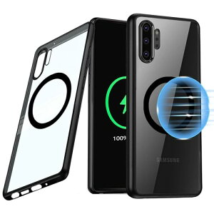 Guizzcg Samsung Galaxy Note 10+/Note 10 Plus ���C�P�[�X MagSafe�Ή� ���^ �N���A �\�t�gTPU �}�O�Z�[�t �X�}�z�P�[�X ���C�����X�[�d ��ʕی� �����Y�ی� 6.8�C���` �ϏՌ� �����ی�P�[�X �u���b�N