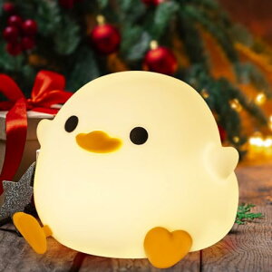 Anywin DUDU-Duck Night Light _bNiCgCg ԐڏƖ ^b`ZT[ @\ LED̒g ^C}ݒ USB[d 56ԘA _炩VR[f AqCg 킢铔 