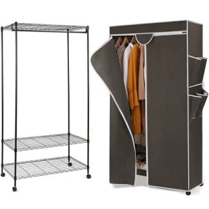 AZAKBL nK[bN92×s46×173cm [h[u N[[bg Jo[t LX^[t X`[bN ^ X ȃXy[X   nK[ R[gnK[ m