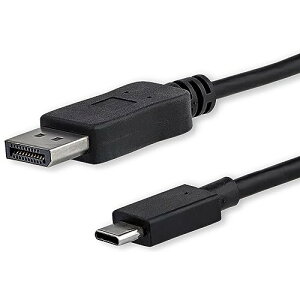 StarTech.com USB-C - DisplayPortfBXvCP[u USB Type-C - fBXvC|[gϊA_v^ 1m 4K/60Hz ubN CDP2DPMM6B