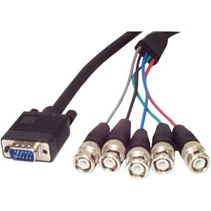 StarTech.com 1.8m VGA AiORGB(HD15/ ~jD-Sub 15s)- 5x BNC(RGBHV)ϊP[u IX/IX VGABNC5