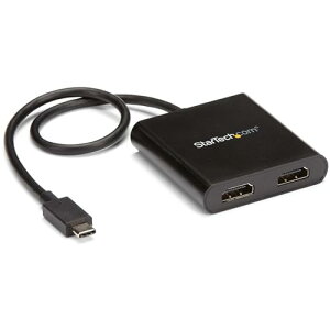 StarTech.com USB-C - HDMI}`j^[A_v^ 2|[gMSTnu 4KΉ 2|[gHDMI WindowŝݑΉ MSTCDP122HD