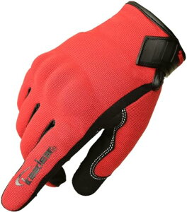 Kaedear(カエディア) バイク グローブ 夏 メッシュ プロテクター グローブ/スマホ タッチ 操作 対応 指先独自縫製技術採用/すべり止め 通気性 オートバイ メンズ KDR-GL5 (ボルドー, XL)