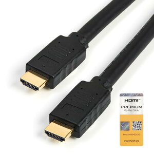 StarTech.com �v���~�A�� �n�C�X�s�[�hHDMI�P�[�u��(�C�[�T�l�b�g�Ή�) 4K/60Hz 7m �v���~�A��HDMI�F�؃P�[�u�� HDMI 2.0�Ή� HDMM7MP