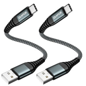 ZKAPOR USB Type C P[uZy30CM/2{Zbgz 3A }[d P[u^CvC P[u iC҂ USB-A to USB-C P[u Galaxy S22 /S21 /S20 /S10+ /S10 /S9+, Huawei P40 /P30 /P20 /P10, Google Pixel, Sony